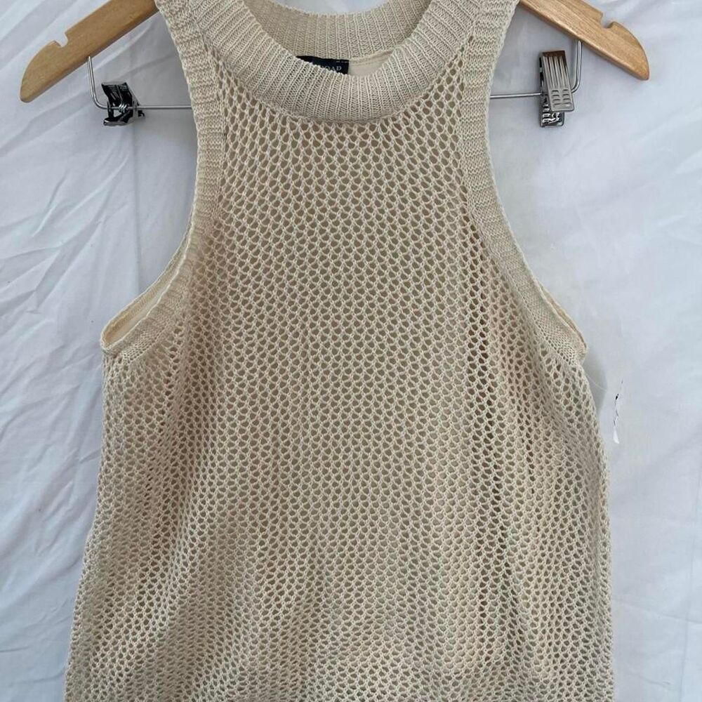 Kings-road Women's Cream and Tan Dress